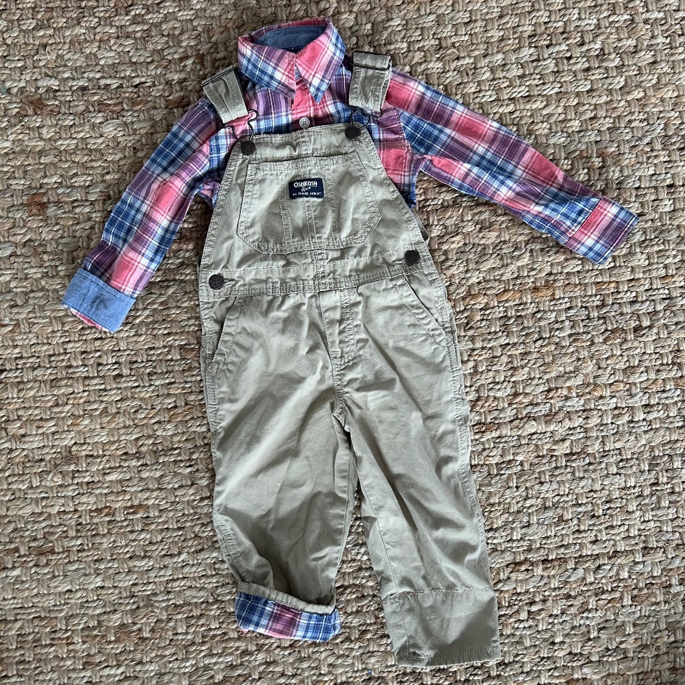 Toddler Oshkosh Overall Set